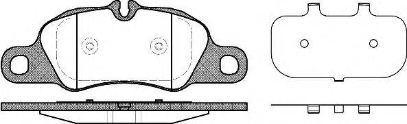 Комплект тормозных колодок, дисковый тормоз REMSA 24459