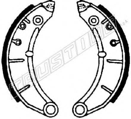 Комплект тормозных колодок TRUSTING 034.064