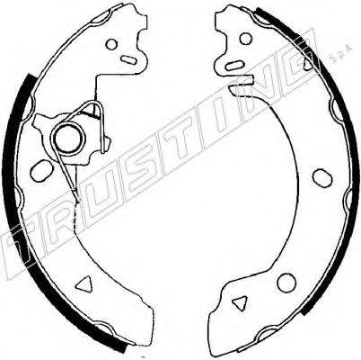 Комплект тормозных колодок TRUSTING 040.130Y
