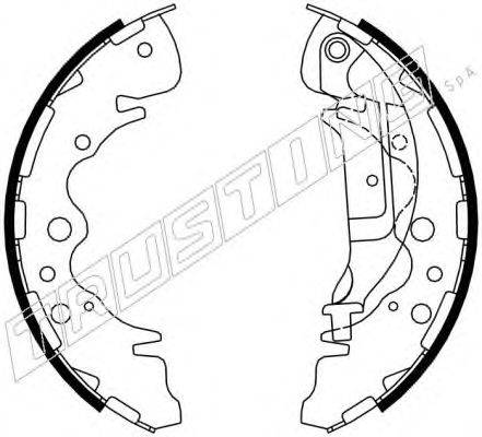 Комплект тормозных колодок TRUSTING 049.160