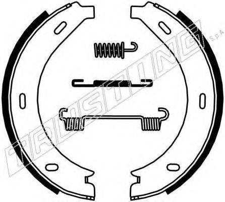 Комплект тормозных колодок, стояночная тормозная система TRUSTING 052.123K