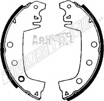 Комплект тормозных колодок TRUSTING 088.203K