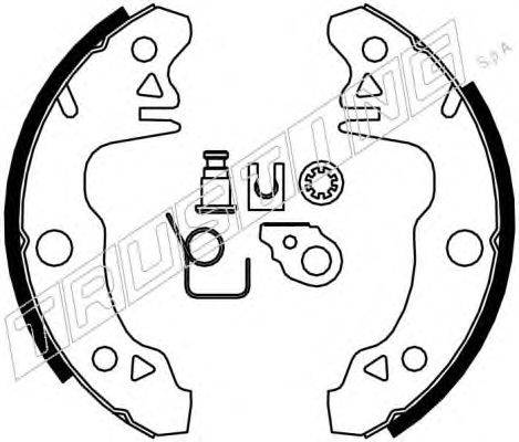 Комплект тормозных колодок TRUSTING 088.205K