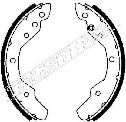 Комплект тормозных колодок TRUSTING 124258