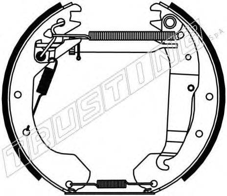 Комплект тормозных колодок TRUSTING 6246