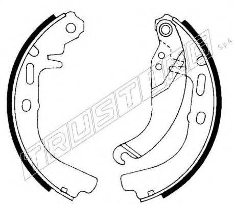 Комплект тормозных колодок TRUSTING 7039