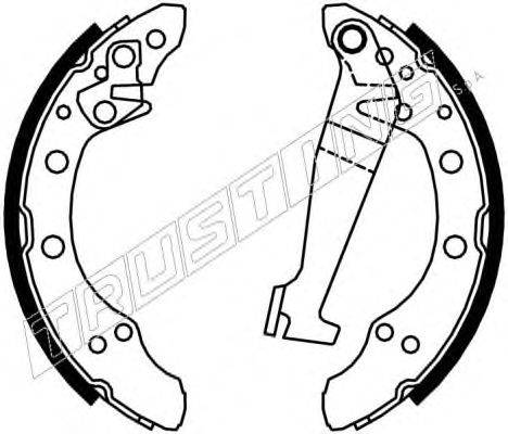 Комплект тормозных колодок TRUSTING 7088