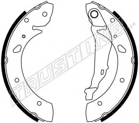 Комплект тормозных колодок TRUSTING 7251