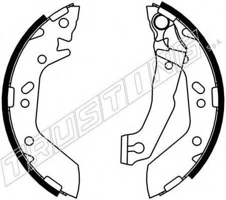Комплект тормозных колодок TRUSTING 7345