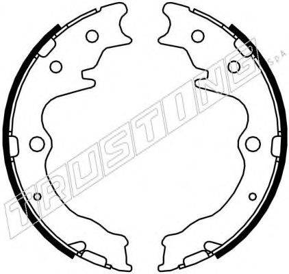 Комплект тормозных колодок, стояночная тормозная система TRUSTING 049.163