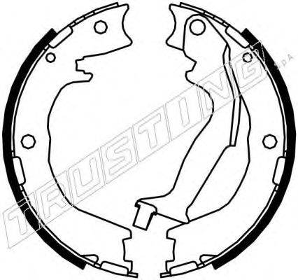 Комплект тормозных колодок, стояночная тормозная система TRUSTING 049.166