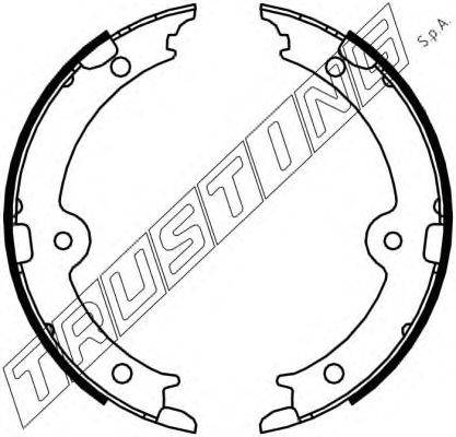 Комплект тормозных колодок, стояночная тормозная система TRUSTING 115321