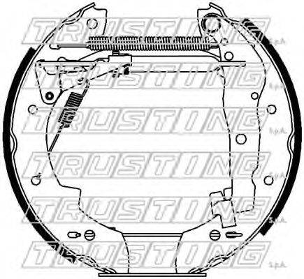 Комплект тормозных колодок TRUSTING 6406
