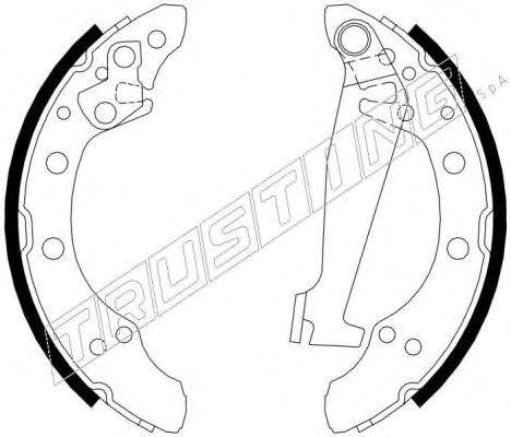 Комплект тормозных колодок TRUSTING 7416