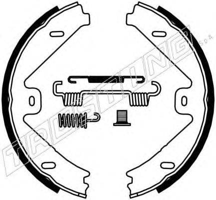 Комплект тормозных колодок, стояночная тормозная система TRUSTING 052.137K