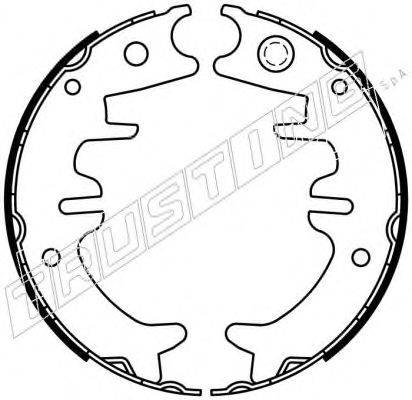 Комплект тормозных колодок, стояночная тормозная система TRUSTING 115.330