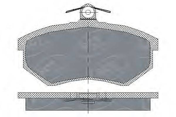 Комплект тормозных колодок, дисковый тормоз SCT Germany SP 176