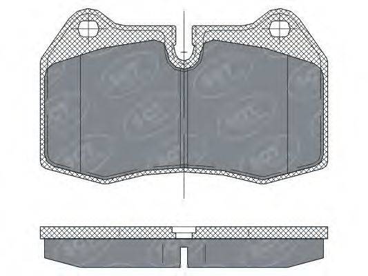 Комплект тормозных колодок, дисковый тормоз SCT Germany SP 272