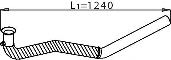 Труба выхлопного газа DINEX 28284