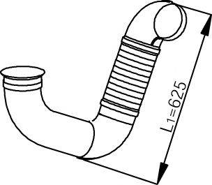 Труба выхлопного газа DINEX 53129