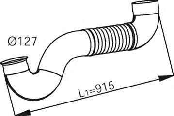 Труба выхлопного газа DINEX 53130
