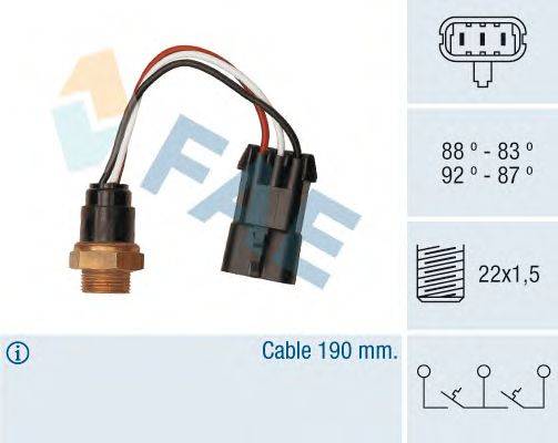 Термовыключатель, вентилятор радиатора FAE 38290