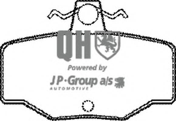 Комплект тормозных колодок, дисковый тормоз JP GROUP BP577