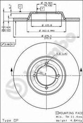 Тормозной диск BRECO BS 7048