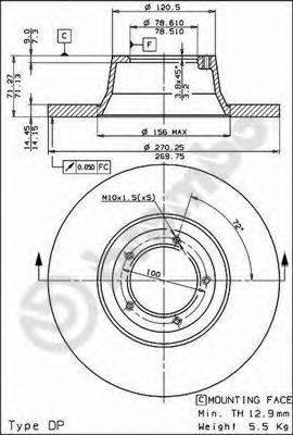 Тормозной диск BRECO BS 7216