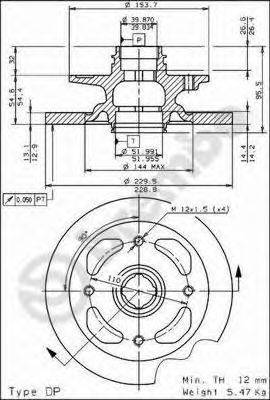 Тормозной диск BRECO BS7293