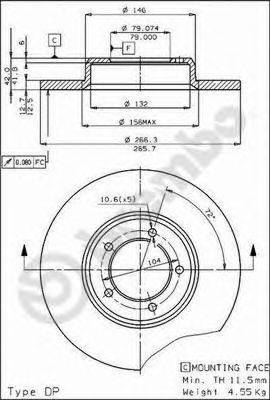 Тормозной диск BRECO BS 7351