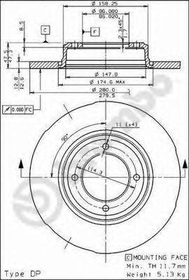 Тормозной диск BRECO BS 7499