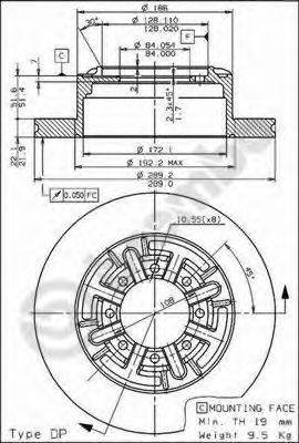 Тормозной диск BRECO BS 7546