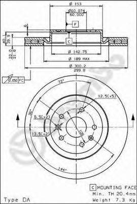 Тормозной диск BRECO BS 8033