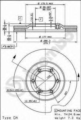 Тормозной диск BRECO BS 8231