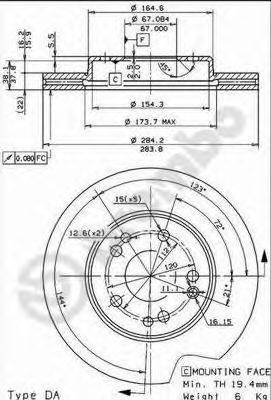 Тормозной диск BRECO BS 8310