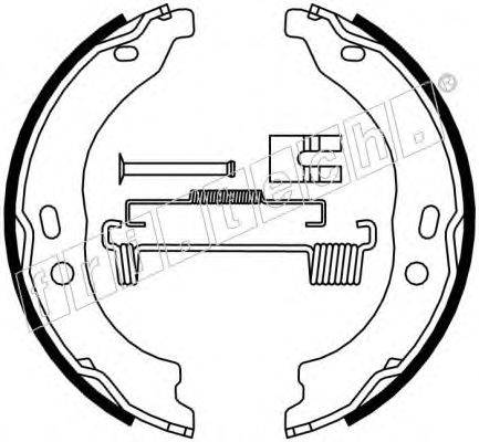 Комплект тормозных колодок, стояночная тормозная система fri.tech. 1034.118K