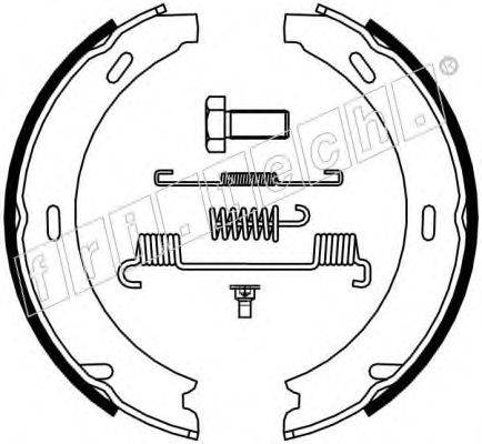 Комплект тормозных колодок, стояночная тормозная система fri.tech. 1052.117K