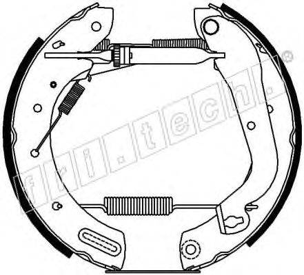 Комплект тормозных колодок fri.tech. 16222