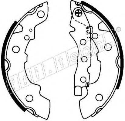 Комплект тормозных колодок fri.tech. 17078