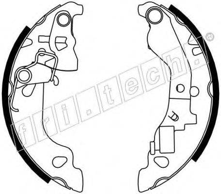 Комплект тормозных колодок fri.tech. 17234