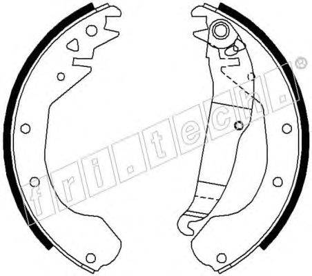 Комплект тормозных колодок fri.tech. 17245