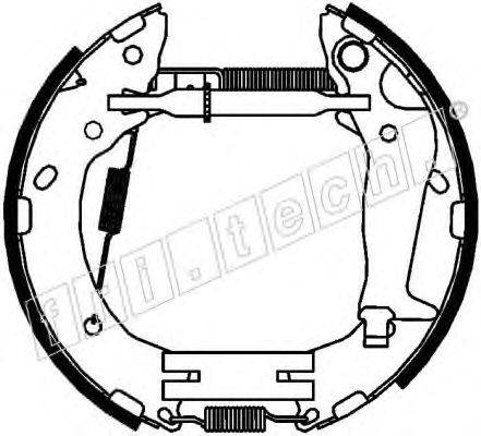 Комплект тормозных колодок fri.tech. 16360