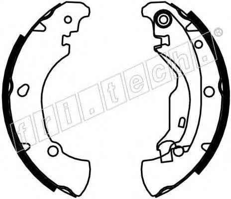 Комплект тормозных колодок fri.tech. 17376