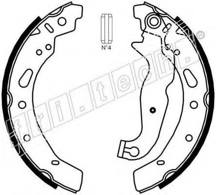 Комплект тормозных колодок fri.tech. 17443