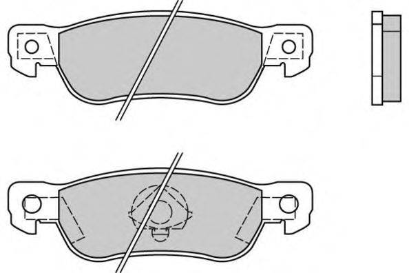 Комплект тормозных колодок, дисковый тормоз E.T.F. 12-0436