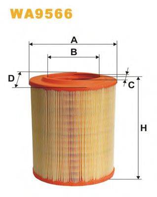 Воздушный фильтр WIX FILTERS WA9566