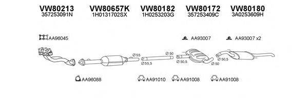 Система выпуска ОГ VENEPORTE 800152