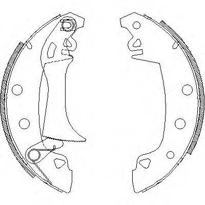 Комплект тормозных колодок WOKING Z4017.05
