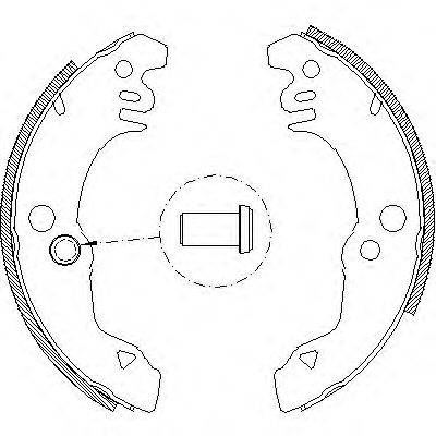 Комплект тормозных колодок WOKING Z4021.00